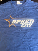 Load image into Gallery viewer, Speedcity Retro Logo &quot;Denim Blue&quot; Men Team Cotton Training T-Shirt